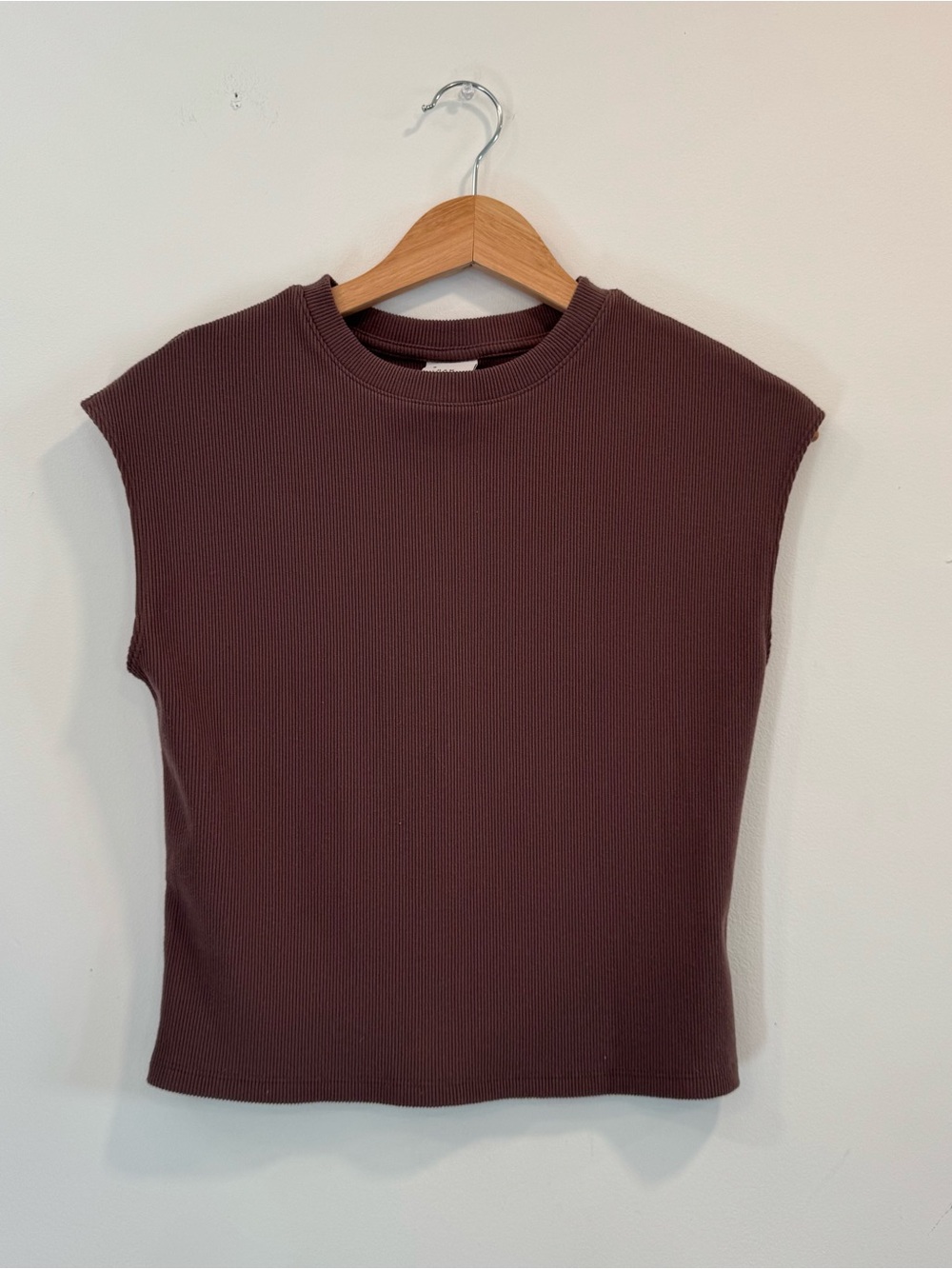 Target Brown Ribbed Top